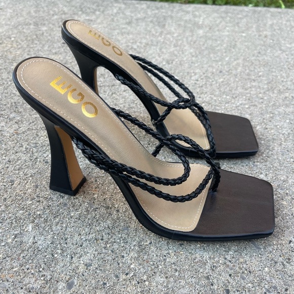 Ego black strappy heels - Picture 1 of 8
